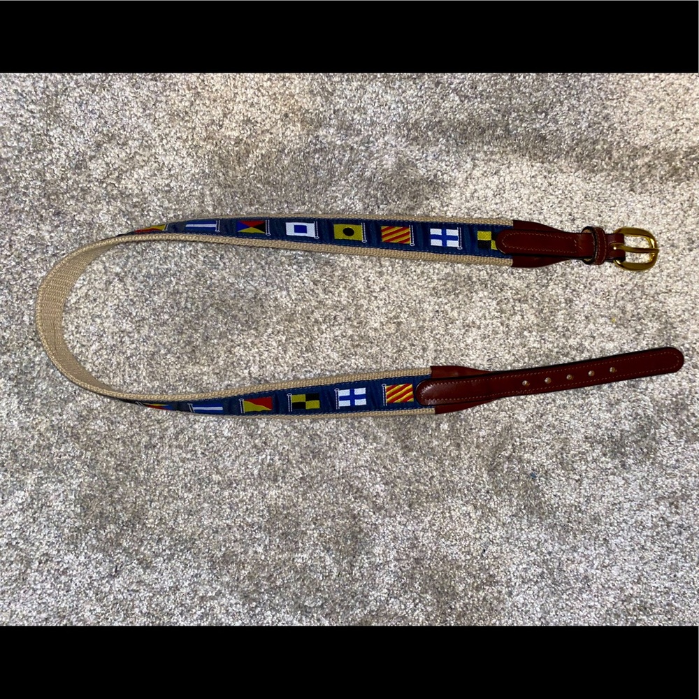 NWOT Tory Leather Flag Belt